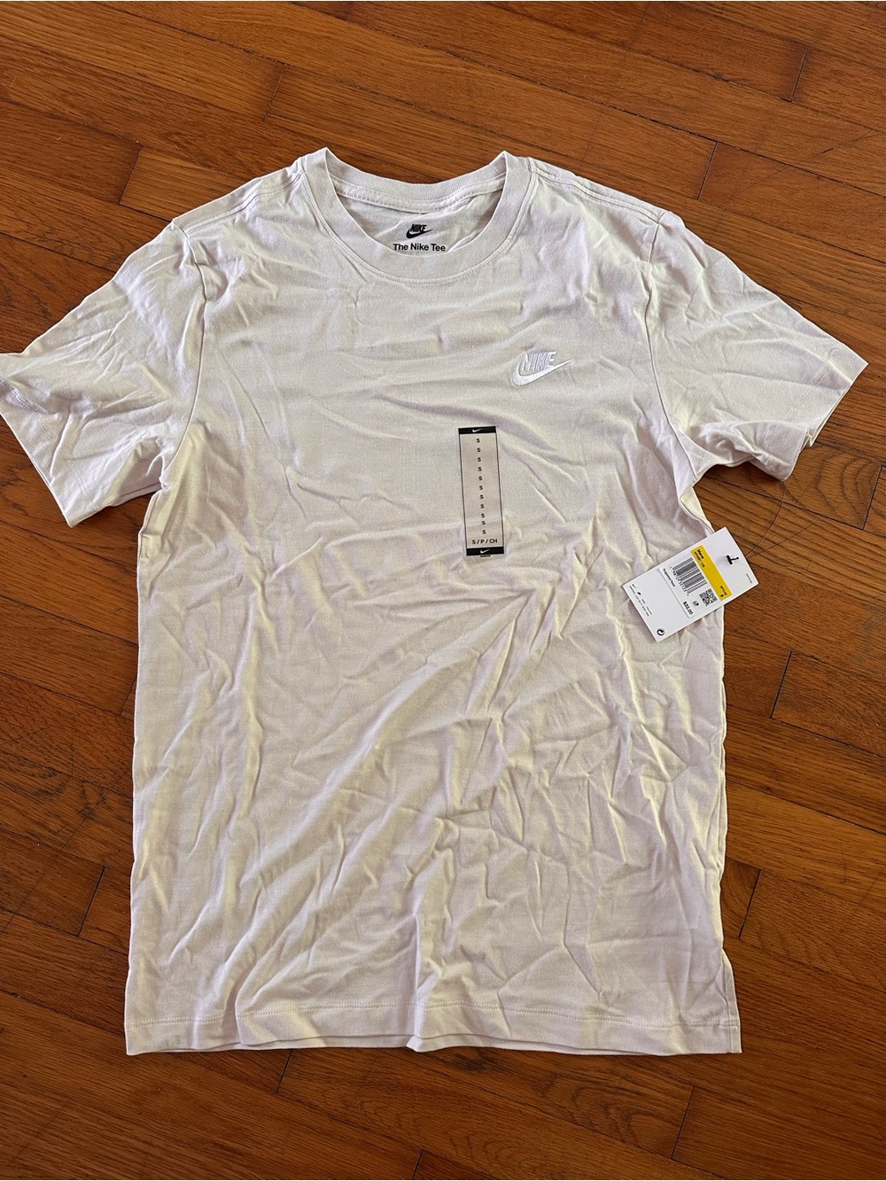 Nike Men’s Sportswear T-Shirt Ivory Cream White Swoosh Size S NWT